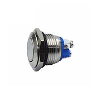 interrupteur électronique Microswitch 10Pcs 16MM Bouton en métal Interrupteur à réinitialisation Automatique Interrupteur d'alimentation sans Verrouillage Interrupteur étanche (Couleur : 2) (Color :