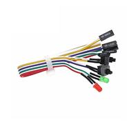 interrupteur électronique Microswitch 1pcs Ordinateur Ligne d'alimentation Moteur principal Interrupteur d'alimentation Longueur de la ligne 50 cm avec lampe LDE Interrupteur de réinitialisation Conne