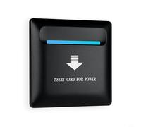 Interrupteur électronique pour contrôle d'accès 13,56 MHz M1 Carte à économie d'énergie Interrupteur mural 40 A 220 V Délai 15-20s Boîtier PC 86 x 86 x 40 mm pour chambre d'amis Système d'alimentation