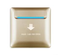 Interrupteur électronique pour contrôle d'accès 13,56 MHz M1 Carte M1 Interrupteur mural 40 A 220 V Délai 15-20 s Boîtier PC 86 x 86 x 40 mm pour chambre d'amis Système d'alimentation Doré