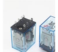 interrupteur électronique Relais 10 pièces MY2P HH52P MY2NJ bobine de relais général DPDT micro mini relais électromagnétique avec LED AC 110 V 220 V DC 12 V 24 V 380 V (taille : AC24 V) (Size : AC22