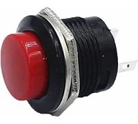 interrupteur électronique Switch Micro Switch 100PCS R13-507 SPST NO Rouge Noir Blanc Jaune Vert Bleu Bouton-Poussoir à Capuchon Rond AC 6A/125V 3A/250V 6 Couleurs (Couleur : 3) (Color : 5)