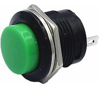 interrupteur électronique Switch Micro Switch 100PCS R13-507 SPST NO Rouge Noir Blanc Jaune Vert Bleu Bouton-Poussoir à Capuchon Rond AC 6A/125V 3A/250V 6 Couleurs (Couleur : 3) (Color : 4)