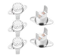 interrupteur électronique Thermostat KSD301 165 °C/329 °F 10A, normalement fermé NC, interrupteur de température à disque poussoir réglable for four à micro-ondes et cafetière, 5 pièces
