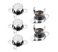 interrupteur électronique Thermostat KSD301 45 °C/113 °F, normalement ouvert, sans réglage, interrupteur de température à disque poussoir for four à micro-ondes et cafetière, 5 pièces