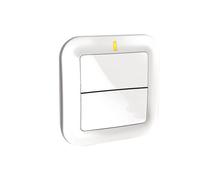 DELTA DORE Interrupteur sans fil Tyxia 2310 – Commande pour éclairages et automatismes – Blanc