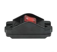 Interrupteur en ligne 16 A avec bouton poussoir marche/arrêt et voyant rouge étanche à l'eau et à la poussière IP65, convient pour divers appareils électriques 110 V 250 V