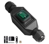 Interrupteur en ligne AC220V 30A, interrupteur de machine étanche IP66, interrupteur à bascule, interrupteur de câble, interrupteur à bouton-poussoir pour machine, interrupteur de machine, entrée et