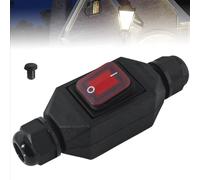 Interrupteur en ligne étanche IP66, AC 220 V 30 A, interrupteur à câble, bouton poussoir, interrupteur de machine, interrupteur d'entrée et de sortie des deux côtés