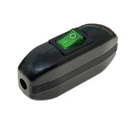 Interrupteur en ligne for lampe AC250V 6A Bouton poussoir marche/arrêt Indicateur LED(Green LED Button)