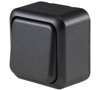 Interrupteur en saillie interrupteur 1 voie série Fasko anthracite