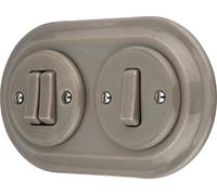 Interrupteur encastré Porcelaine Rétro Série I PR1SET214LG I PR1 gris beige