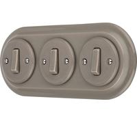 Interrupteur encastré Porcelaine Rétro Série I PR1SET313LG I PR1 gris beige