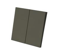 Interrupteur Encastré Sécurité - Double Isolation Haute Température/Antistatique - ABS Antichoc 10A 250V - Design Plat 5mm Gris Mat pour Maison & Bureau - WESA