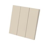 Interrupteur Encastré Triple Sécurité - Isolation Renforcée Haute Température/Antistatique - ABS Antichoc 10A 250V - Design Plat 5mm Blanc chaud Mat pour Maison & Bureau - WESA