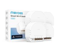Interrupteur encastré Wi-Fi Meross Matter 4 pièces avec mesure d'énergie