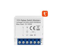Interrupteur encastré ZigBee - AVATTO - LZWSM16-W1 - Sans neutre - 16 A - Compatible TUYA/Alexa/Google