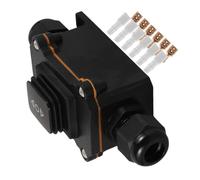 Interrupteur Étanche 30a 0-250v à Bouton Momentané, Noir | PC et Cuivre, Double Face à Réarmement Automatique, pour Moteurs Électriques, Treuils et Atelier Style Aléatoire