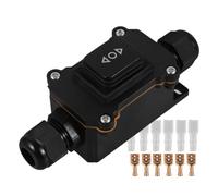 Interrupteur Étanche 30a 0-250v Noir, Commande Moteur Bidirectionnelle | Cuivre et Pc, Bouton à Réarmement Bilatéral, pour Moteurs, Treuils et Maintenance Industrielle Style Aléatoire