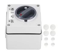 Interrupteur étanche extérieur 3P Isolation antipoussière Boutons rotatifs marche-arrêt Indicateurs 500V(32A)