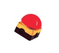 Interrupteur FAK-R/V/KC01/IY : interrupteur manuel et pied tige.Pos : 2 NC IP...