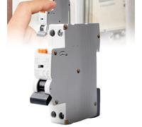 Interrupteur FI/LS 25 A, 30 mA Disjoncteur différentiel, disjoncteur Fi, disjoncteur 1P+N 6 kA, courant nominal 25 A, disjoncteur protégé RCD, 240 V, type A, montage sur rail DIN, courbe C