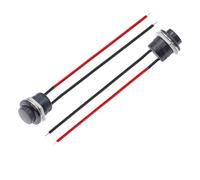 Interrupteur filaire à bouton-poussoir momentané 16 mm, 6 A/125 V CA, 3 A/250 V CA, rond, 2 broches, R13-507(DVPEN01-SL,1PCS)