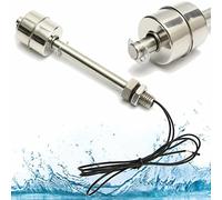 Interrupteur Flottant L250 mm, Capteur de Niveau d'eau Liquide Vertical en Acier Inoxydable, Interrupteur à Flotteur Utilisé en électricité, Drainage, Contrôle du Niveau et Alarme