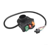 Interrupteur Guidon 22mm ABS pour Scooter pour moto Interrupteur | Plastique ABS pour robuste, finition noire mate, résistant aux chocs, usage extérieur durable