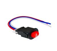 Interrupteur Guidon Étanche Double Clignotant pour Moto Bouton Feu Détresse Avertissement Scooter Véhicule Électrique Lampe Signalisation d'urgence Modifiée