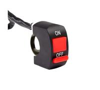 Interrupteur Guidon Étanche Interrupteur D'arrêt Universel pour Guidon Moto Modification des Phares Véhicule Électrique Plastique Étanche 2 Fils