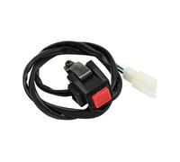 Interrupteur Guidon Étanche Interrupteur De Démarrage Et D'arrêt pour Moto, 22 Mm pour VTT Klaxon Bouton CR CRF(Red)