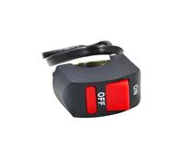 Interrupteur Guidon Étanche Interrupteur D'extinction Guidon Moto DC 12 V/10 A Bouton Marche/arrêt pour Moteur VTT Vélo Noir Universel