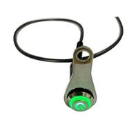 Interrupteur Guidon Étanche Interrupteur Marche/arrêt pour Moto Portable en Alliage D'aluminium Étanche 12 V pour Phare Antibrouillard Klaxon Accessoires pour(Green)