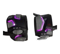 Interrupteur Guidon Étanche Interrupteur Universel Pour Guidon Moto, 7/8'', 22 Mm Voyant D'avertissement Clignotant Klaxon Bouton Démarrage Et D'arrêt Avec LED(Purple)