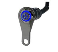 Interrupteur Guidon Étanche Interrupteur Universel pour Phares Moto Tout-Terrain Feux Antibrouillard 12 V Accessoires Rénovation(Blue)