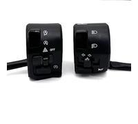 Interrupteur Guidon Moto 1 Paire Commutateurs Commande Guidon Moto 7/8" 22mm Clignotant Klaxon Phare Bouton D'avertissement Pour N-max 125 155