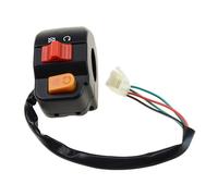 Interrupteur Guidon Moto Bouton Commutation Universel Pour Phares Moto 7/8 Pouces Montage Sur Guidon Droit Avec Interrupteur D'allumage Pour Vélo Électrique Vtt Scooters