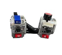 Interrupteur Guidon Moto Interrupteur universel d'extinction de guidon Moto, bouton marche/arrêt pour moteur, ATV, DC12V/10A, argent