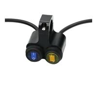 Interrupteur Guidon Moto Interrupteur Universel Guidon Moto 2 Boutons Commande 22mm 7/8 Pouces Remise en état Barre Indicateur marche/arrêt