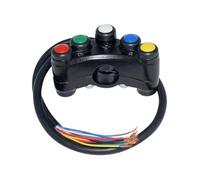 Interrupteur Guidon Moto Marche Commutateurs De Commande De Guidon De Moto, Adaptés Aux Pour Kawasaki, Clignotants, Phares Antibrouillard, Klaxon(Model A Aluminum)