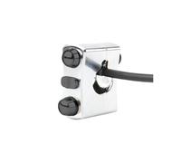 Interrupteur Guidon Moto Marche Commutateurs De Commande De Guidon Pour Motos Harley-Davidson Touring, Suspension Complète Et Sport(Chrome Black)