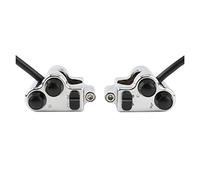 Interrupteur Guidon Moto Marche Interrupteur De Commande De Guidon Pour Harley Sporster XL Touring Softail Dyna, Clignotant, Démarrage, Sans Harnais(Chrome)