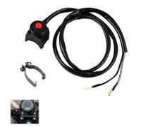 Interrupteur Guidon Moto Universel 22 mm 7/8 Pouces,Bouton Kill Switch et Klaxon,Interrupteur Marche/Arrêt pour Moto,Dirt Bike,Quad et Motoneige,ABS,2 Fils,Noir
