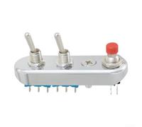 Interrupteur Guidon pour moto 7/8" 1" ON/OFF/ON Interrupteur(Electroplating)
