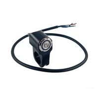 Interrupteur Guidon pour moto Aluminium 22mm Verrouillage Interrupteur(Single blue)