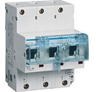 Interrupteur Hager SLS HTN363E 3 pôles, caractéristique E, 63 A pour montage sur rail DIN