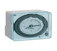 interrupteur horaire - 72 x 72 mm - 1 contact - 24 heures - hager eh711 - res