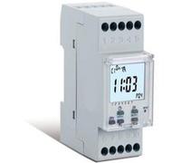 Interrupteur horaire digital hebdo avec changement heure légale auto - 1 canal - 2 DIN G