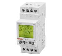 INTERRUPTEUR HORAIRE HEBDOMADAIRE DIGITAL - RÉSERVE DE CHARGE 5 ANS - 2 CONTACTS INVERSEURS - 2 MODULES